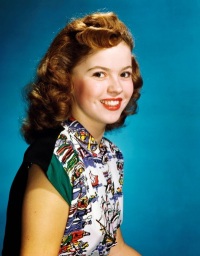 Shirley Temple en sus años de adolescencia